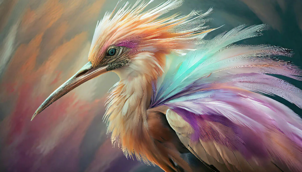 Beautiful colorful exotic bird