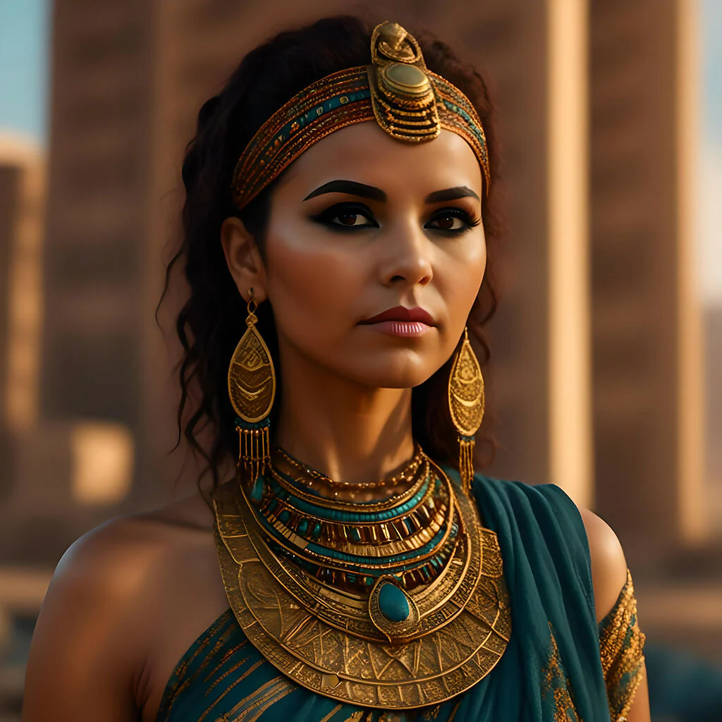 Beautiful Egyptian woman portrait