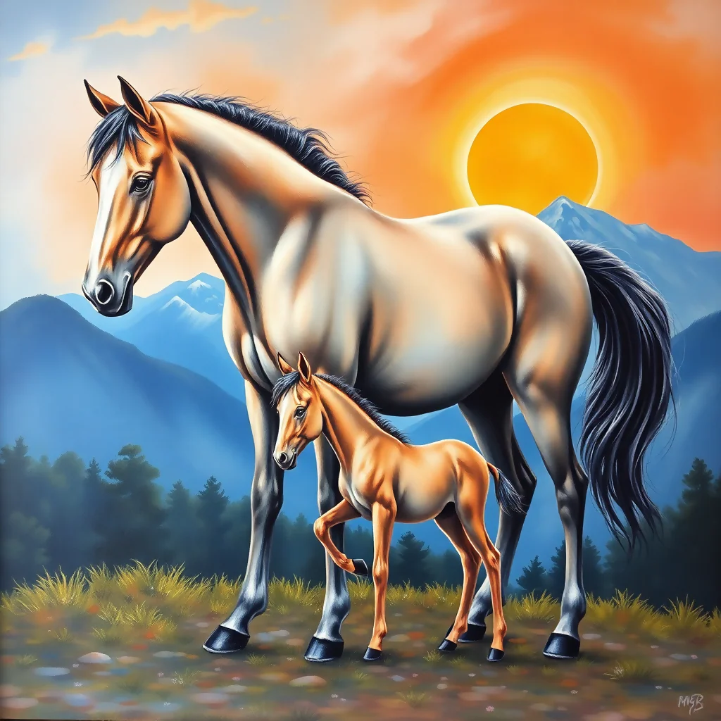 BEAUTIFUL HORSE PAINTING