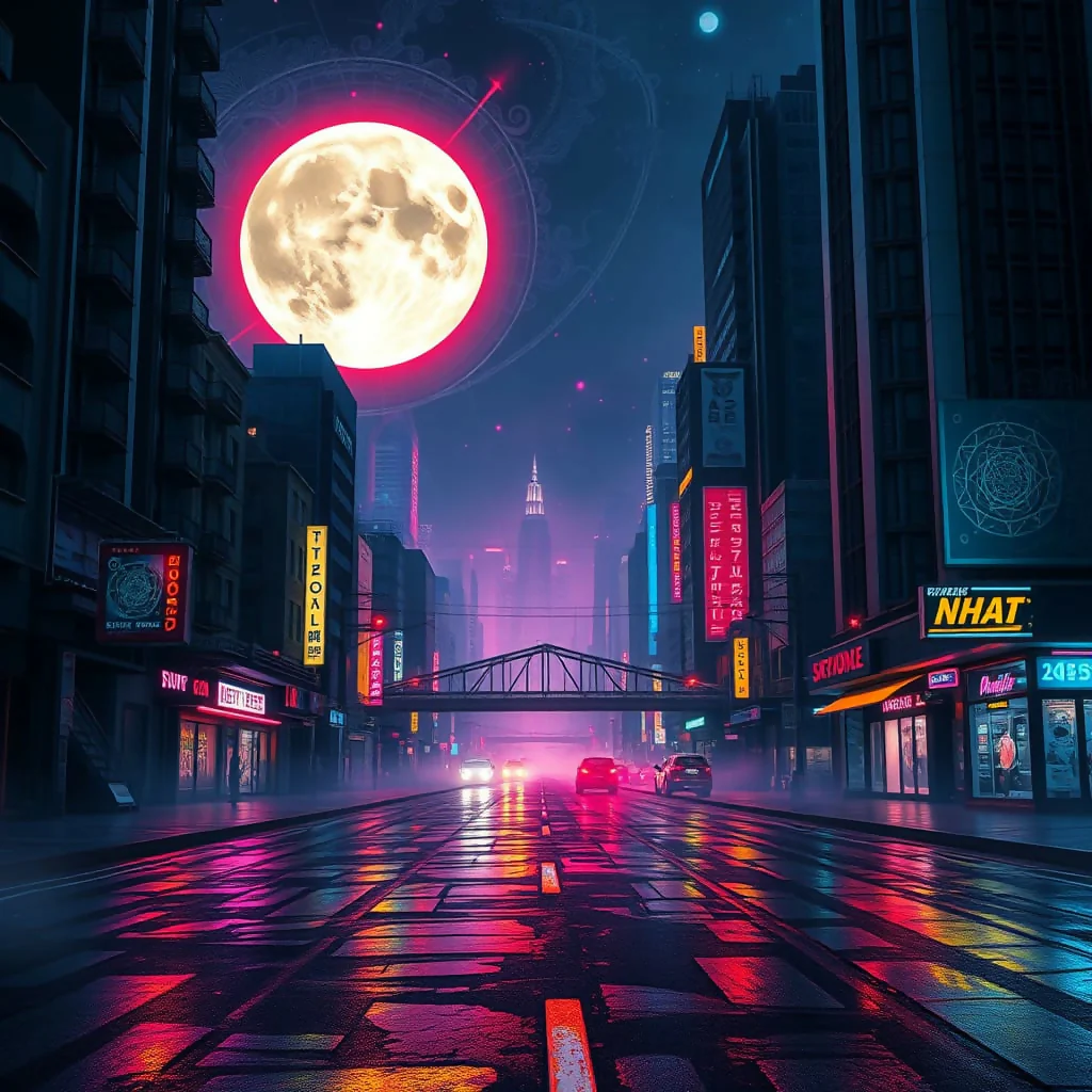 Beautiful neon art