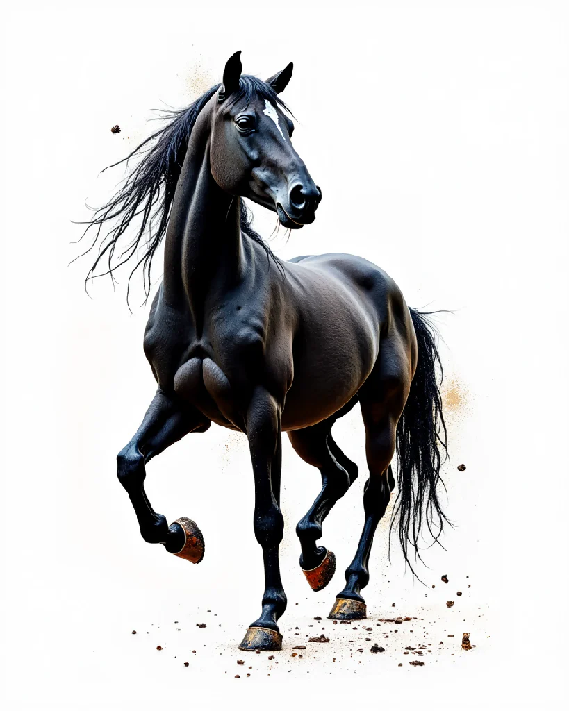 Black horse