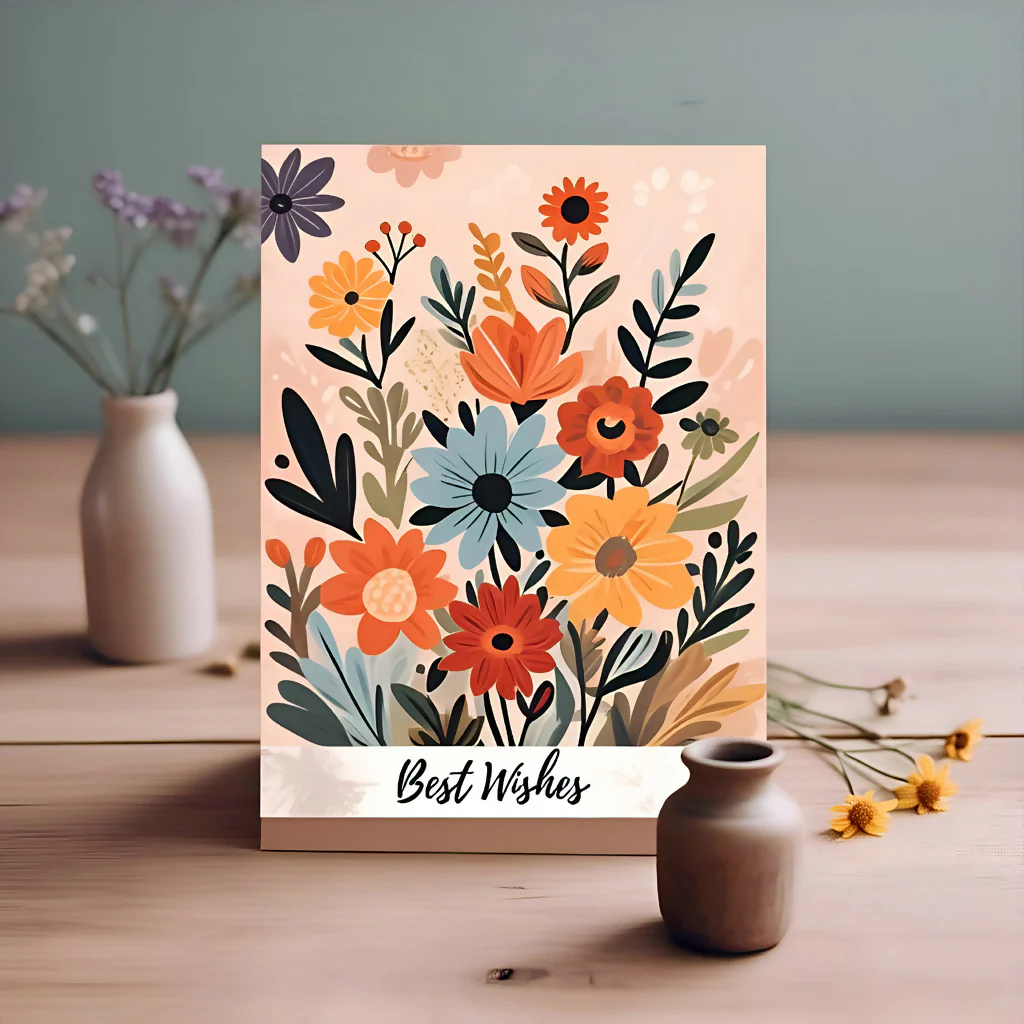 Blossoming Wishes Greeting Card