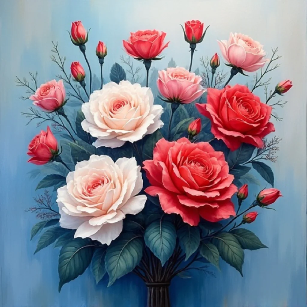 Blossoms and roses of springtime". - Image 4