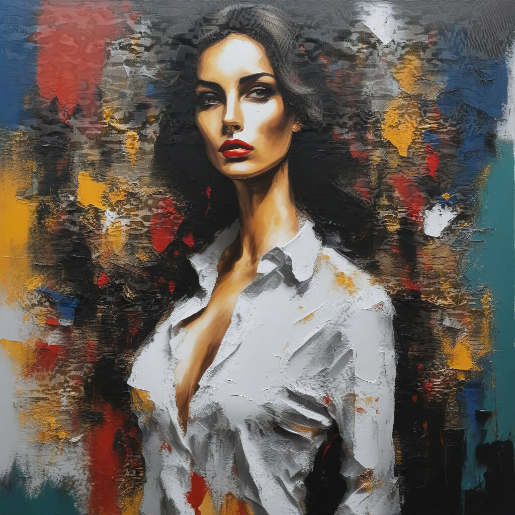 Bold Elegance: Portrait of Poise and Strength