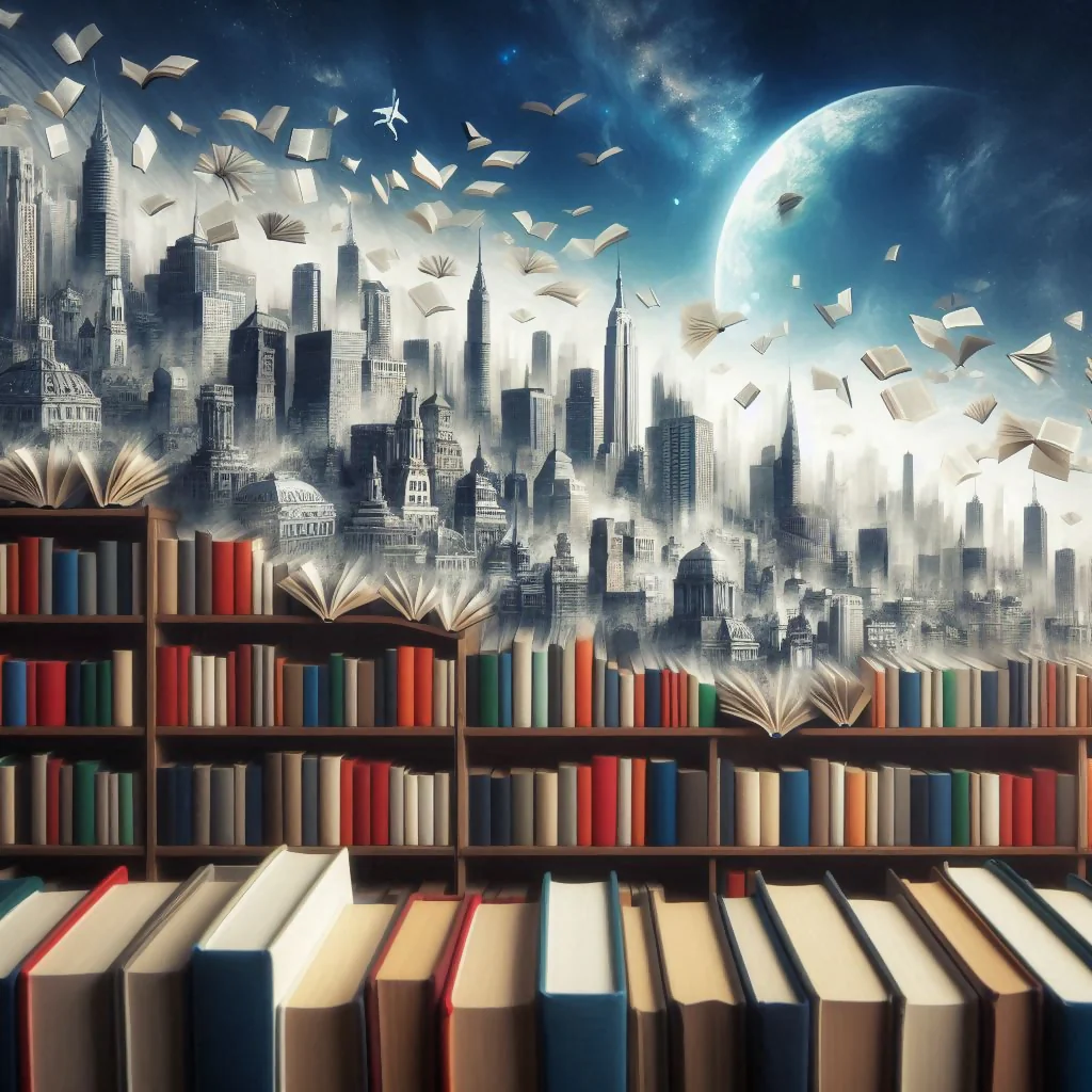 Books Transforming into a Skyline