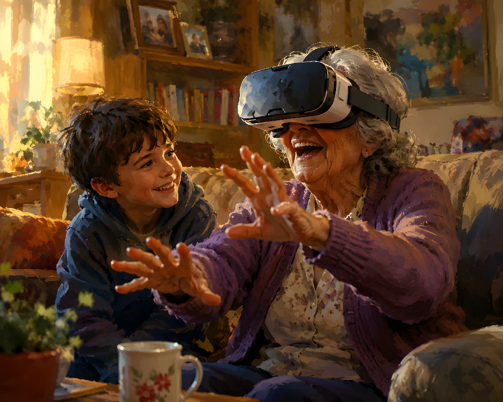 Bridging Generations: Grandmother Experiencing Virtual Reality