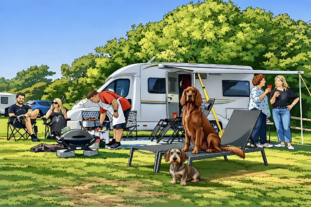 Camping with Family and Dogs