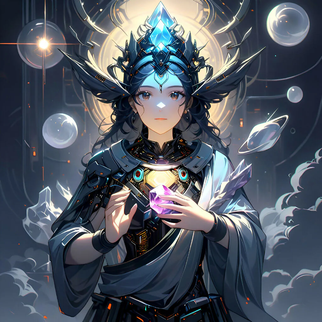 Celestial Oracle: Keeper of the Cosmic Crystals