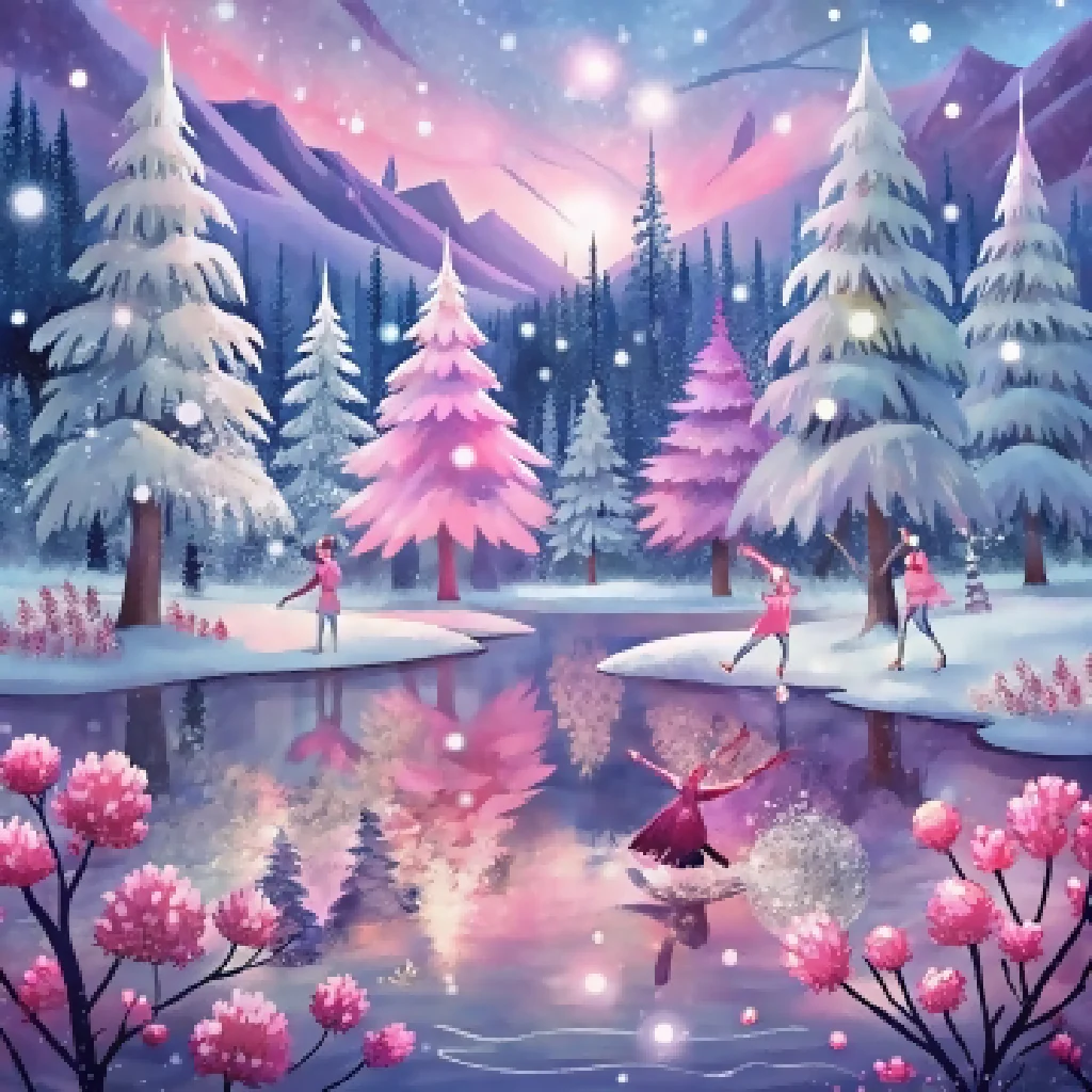 Celestial Reflections A Dreamlike Cosmic Lake Matte Painting