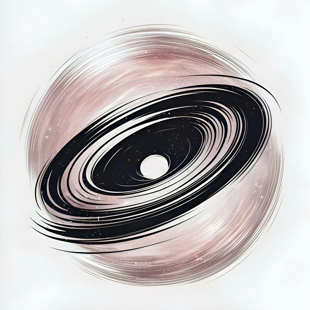 Celestial Swirl Abstract Art Print