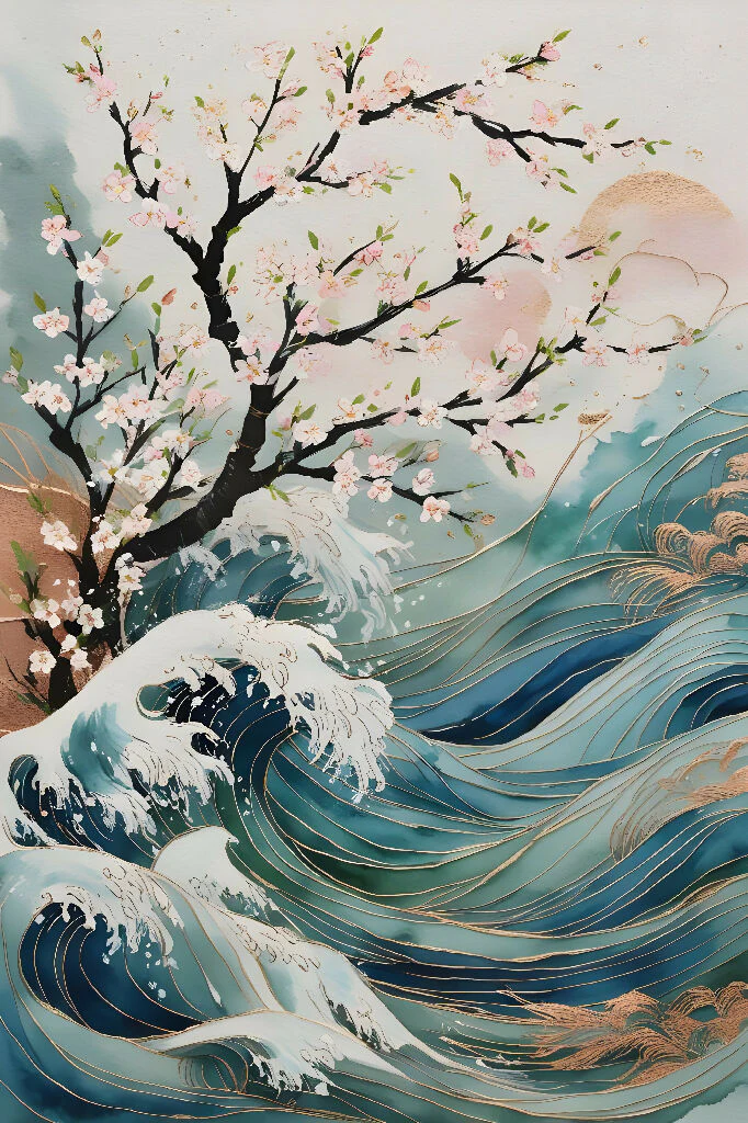 Cherry Blossom Wave - Image 2