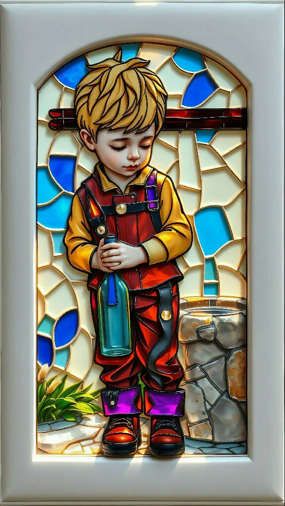 Child Filling a Bottle