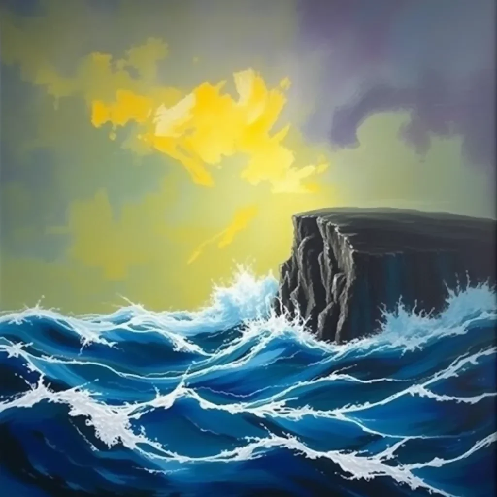 Churning beast of the storm