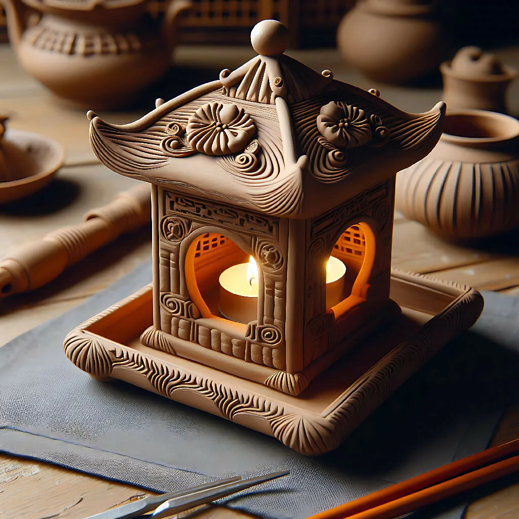 **Clay Lantern**: A decorative lamp to hold candles during nighttime. - Image 3