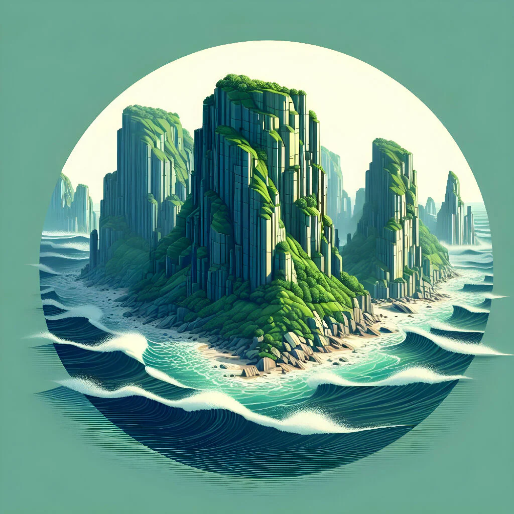 Coastal cliffs stand tall against the crashing waves - Image 3