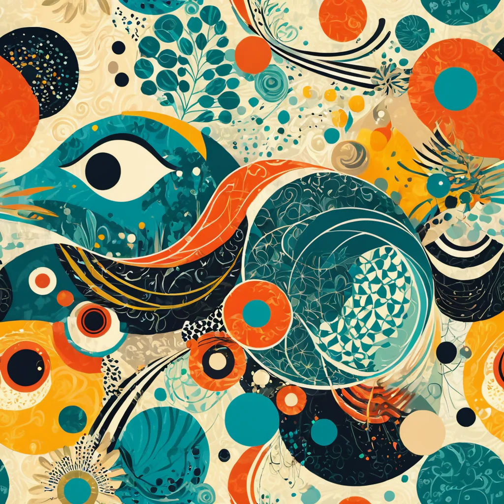 Colorful Abstract Burst" - Image 3