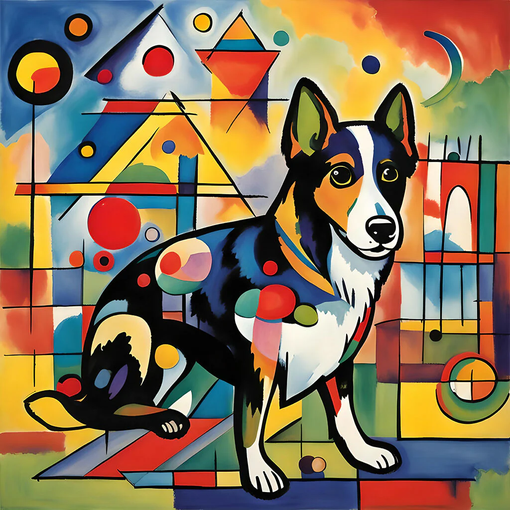 Colorful dog