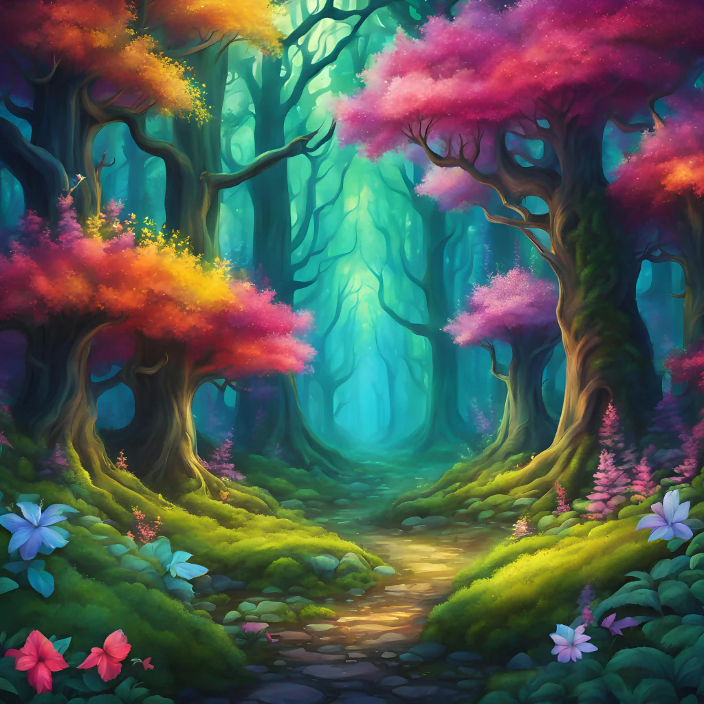 Colorful Fantasy Forest