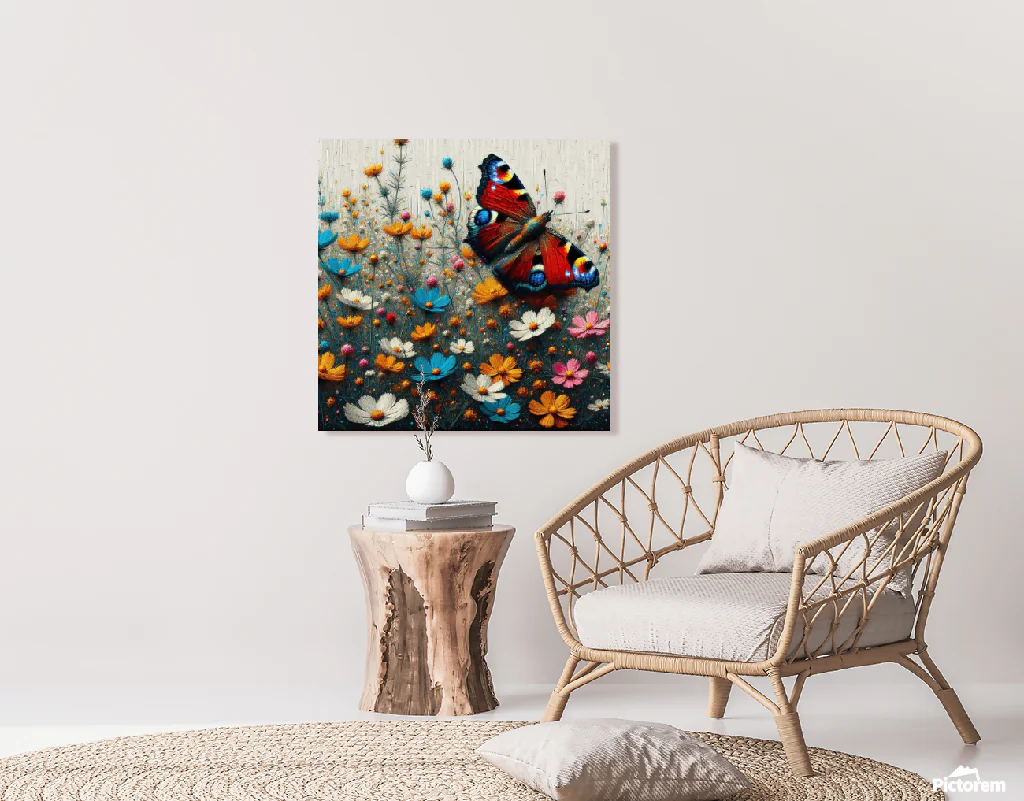 Colorful Red Butterfly - Image 3