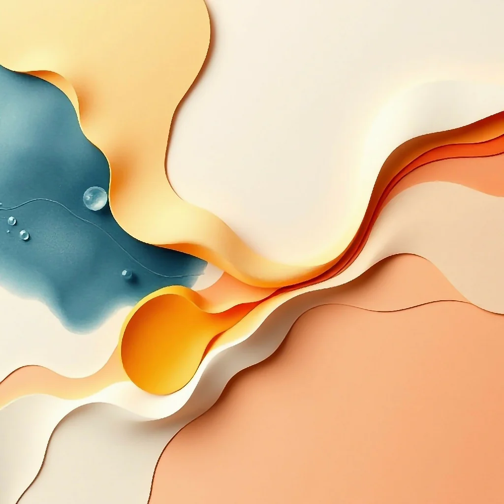 Composition of dynamic, flowing waves No. 2