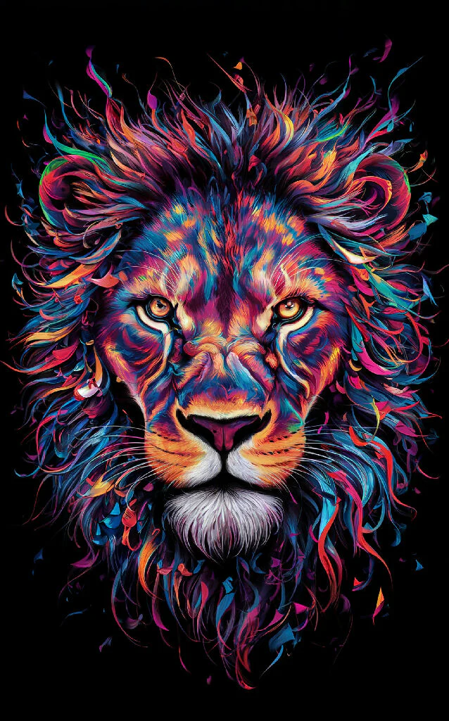 Conceptual piece of abstract art - Lion's Head