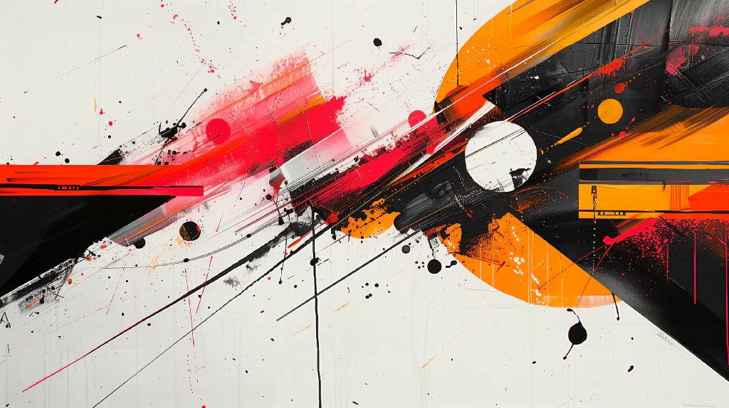 Contemporary splashes of colour,