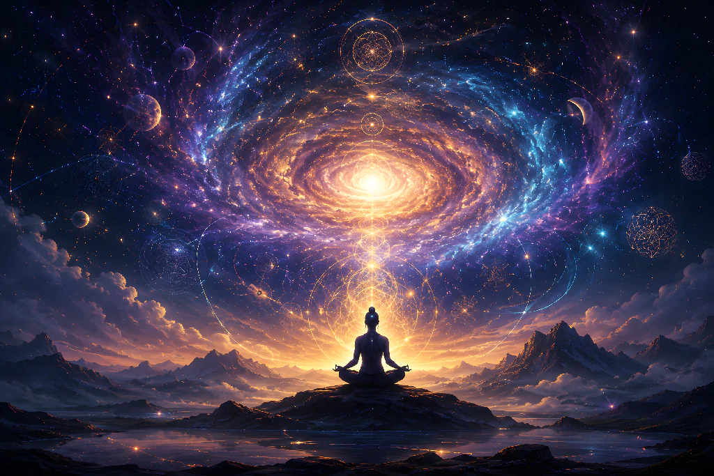 Cosmic Awakening: Meditation in the Infinite Universe