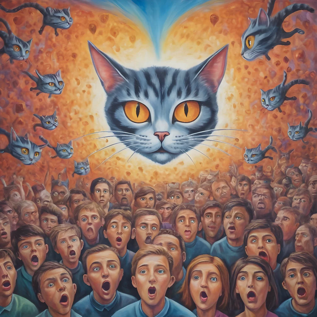 "Cosmic Cat Awakening"