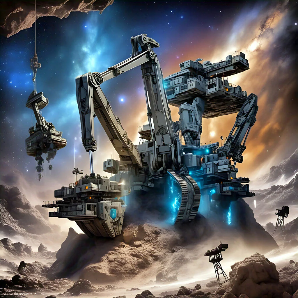 Cosmic Excavator: Mining the Moonscape