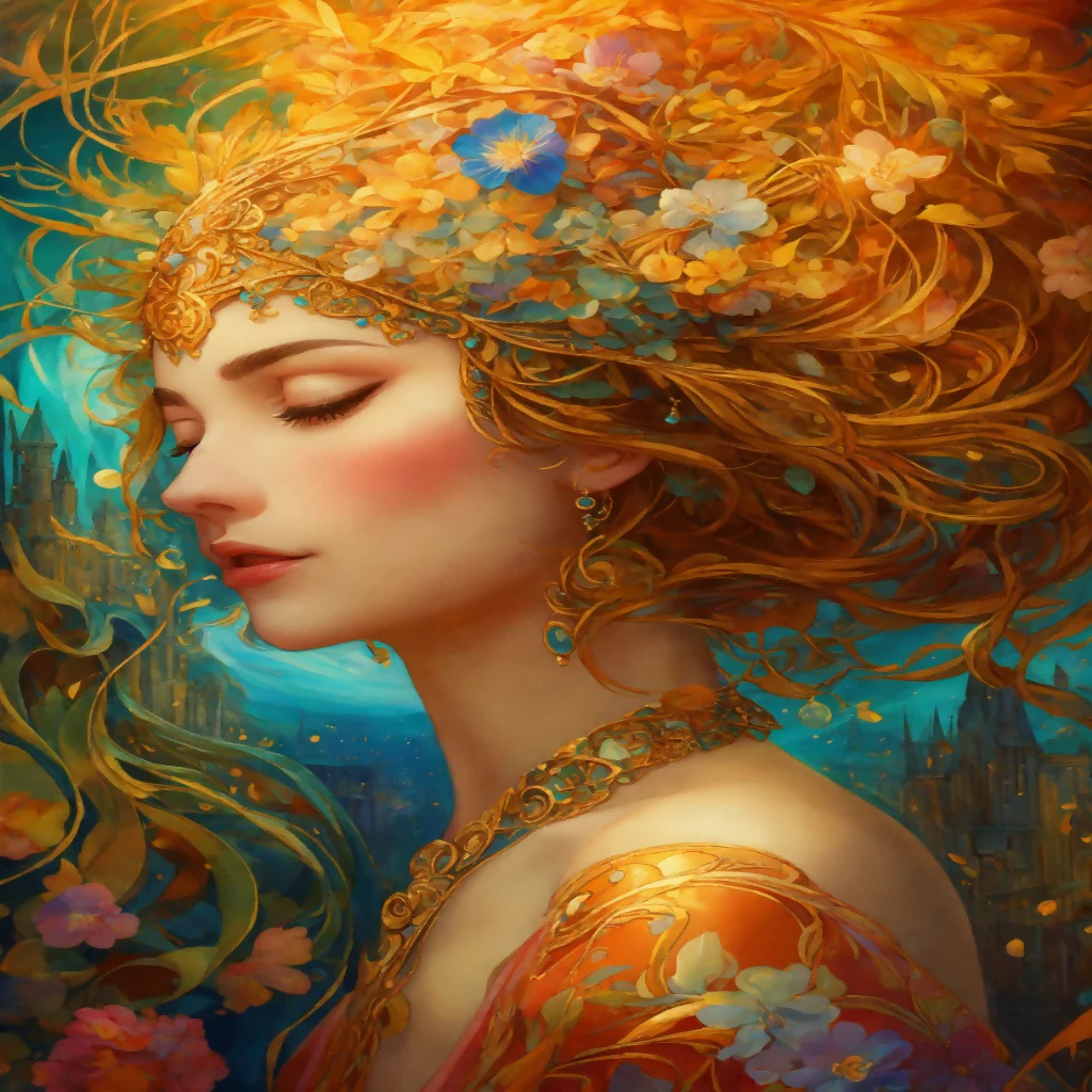"Cosmic Harmony: A Hawaiian Woman Embodying the Pisces Jupiter-Neptune Energy with Tribal Tattoos" This title captures the essence of the Pisces zodiac theme, emphasizing the mystical and expansive qualities of Jupiter and Neptune, - Image 5
