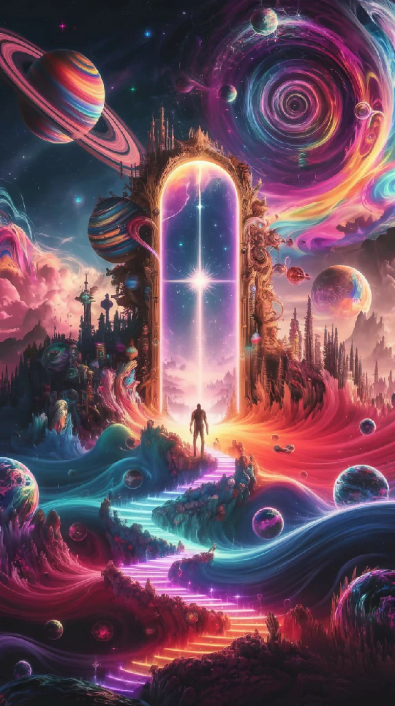 Cosmic Landscape : Hyper-realistic digital masterpiece