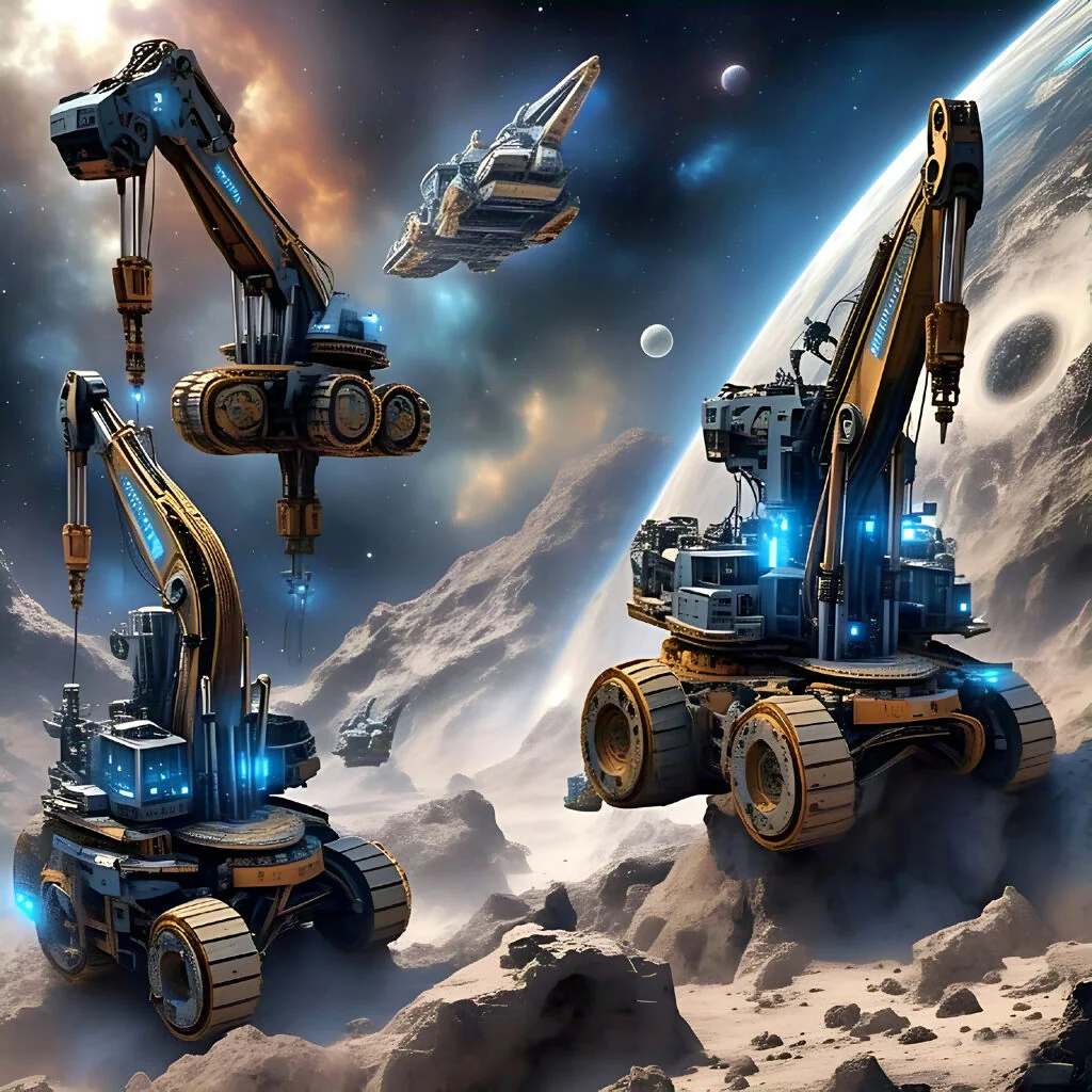 Cosmic Miners: Sentinels of the Void
