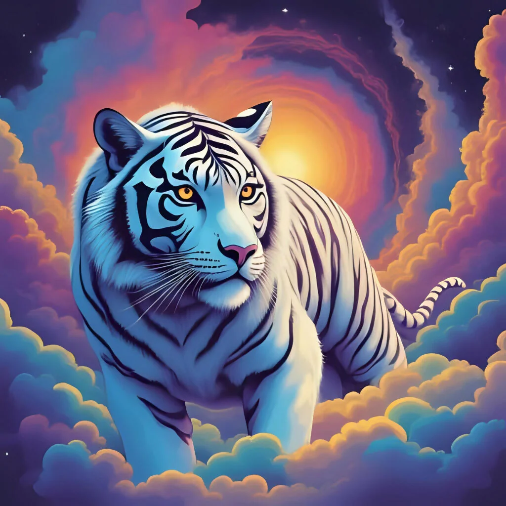 Cosmic Tiger – Animal AI Art