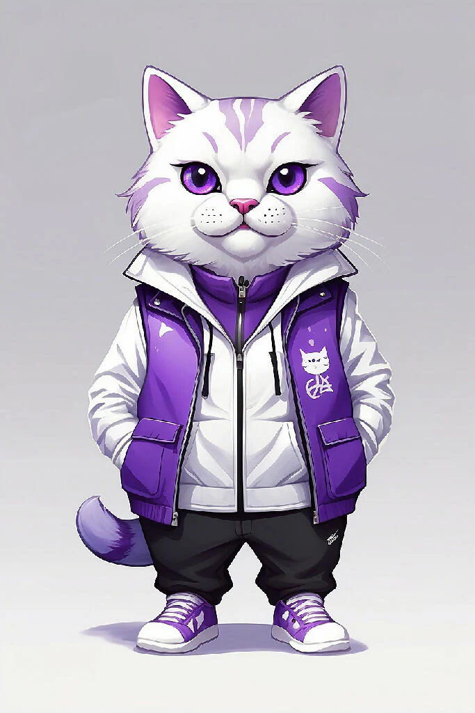 Create a mascot that resembles a cat but is not a cat; it does not exist