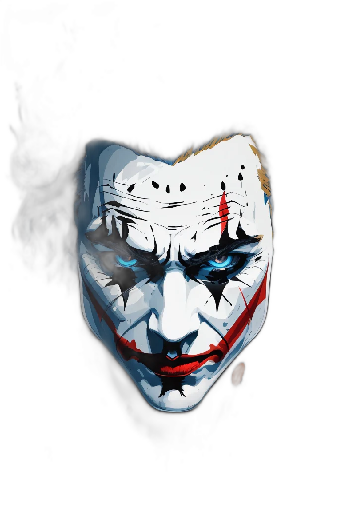 Create art for a mug with a joker based on the2