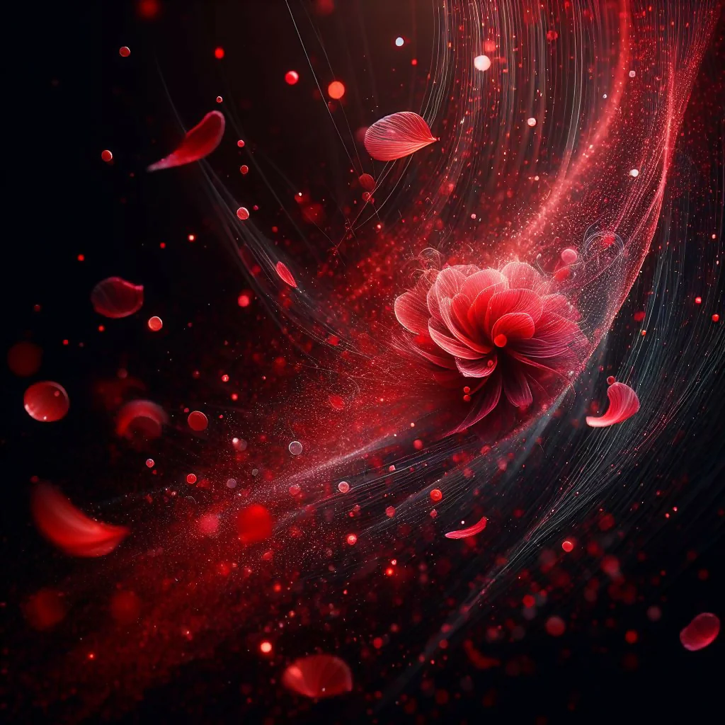 Crimson Rain Sought Flower