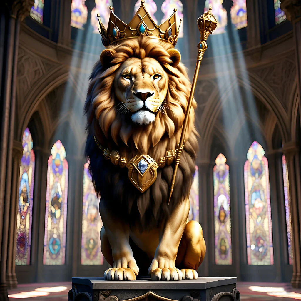 Crowned Sovereign: The Divine Reign of the Lion King