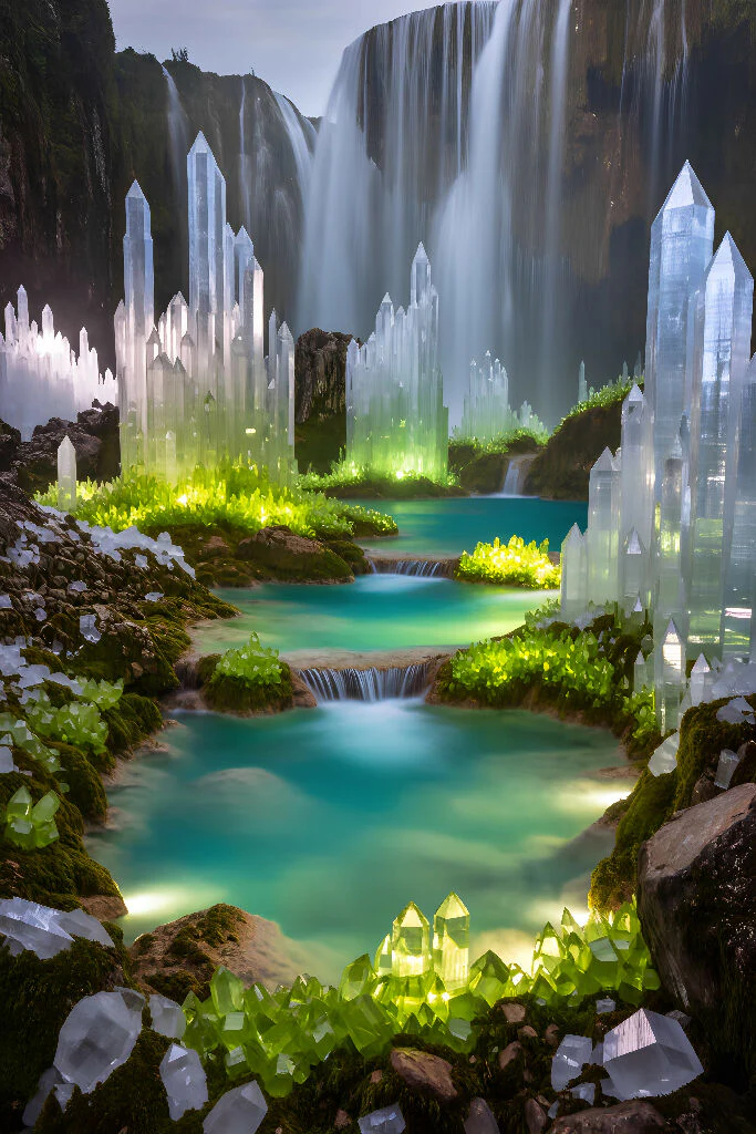 Crystalline Waterfall Sanctuaries