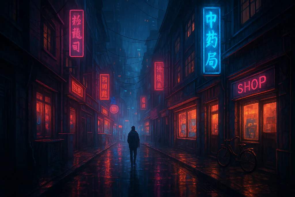Cyberpunk Neon Street
