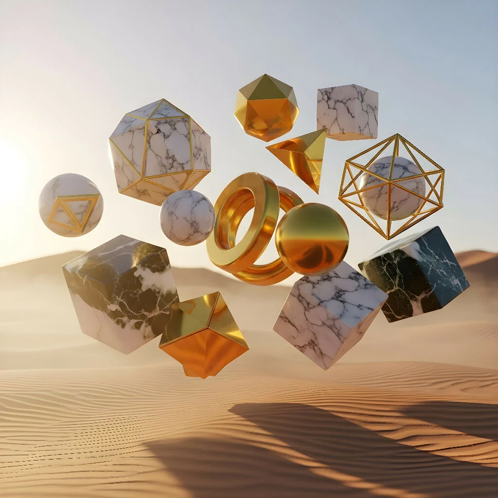 Desert Forms in Suspension
