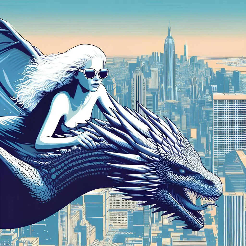 digital art of a dragon tamer 1