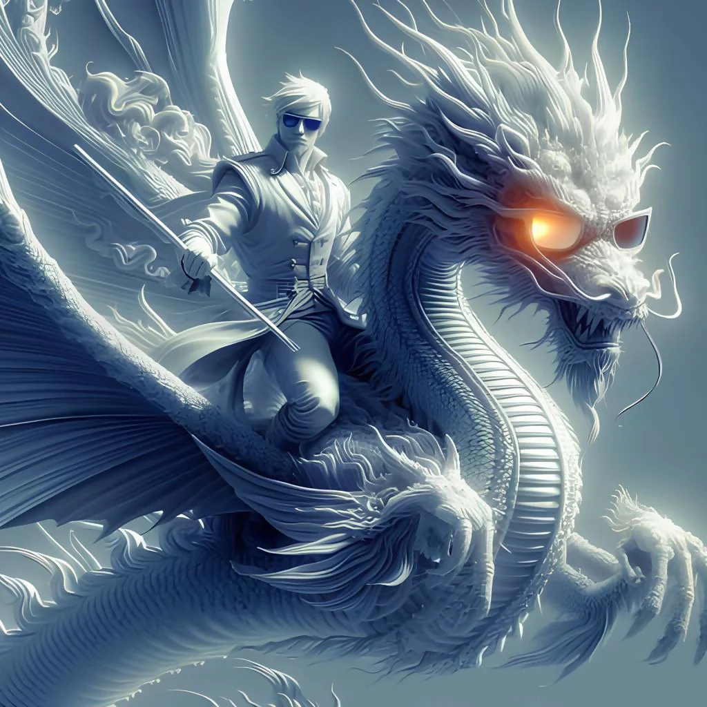 digital art of a dragon tamer 2
