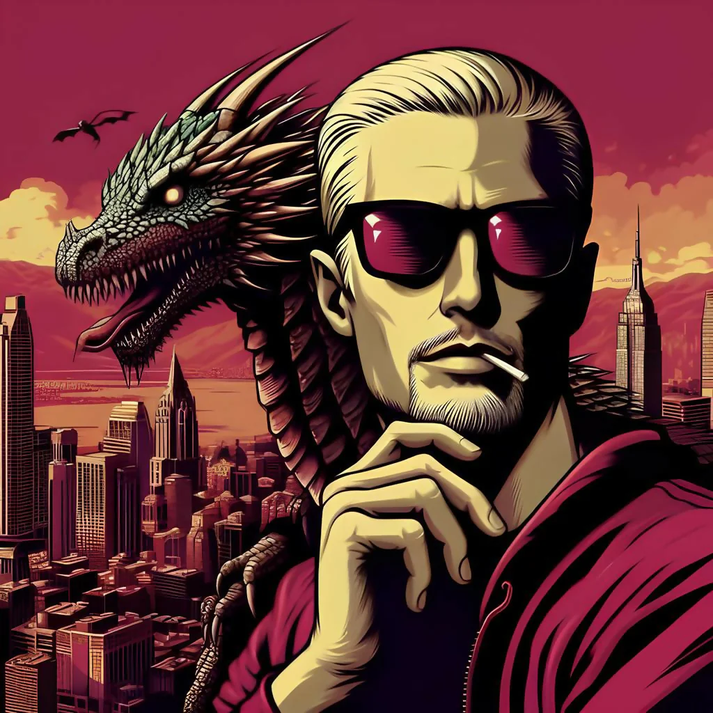 digital art of a dragon tamer 3