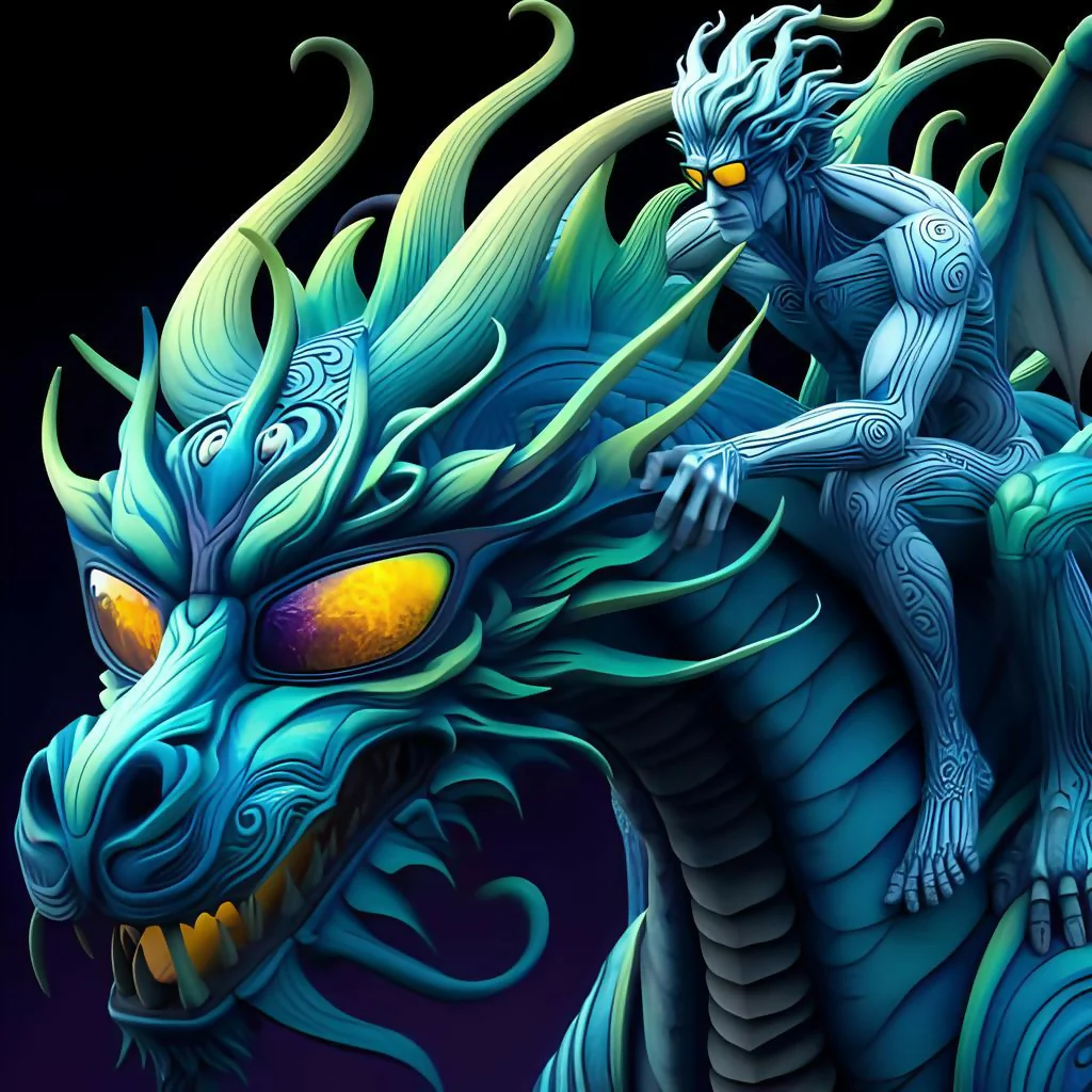 digital art of a dragon tamer 5