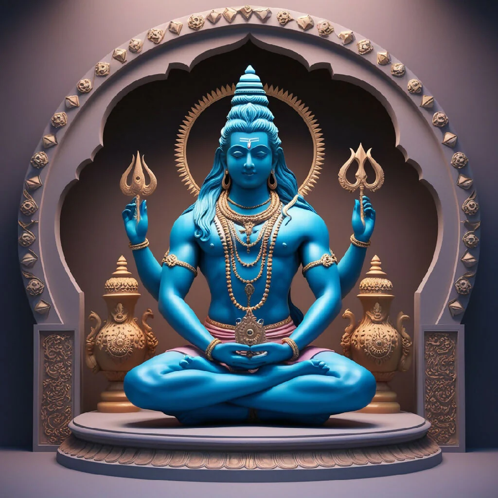 Divine Dimensions: 3D Art of Lord Shiva ?️