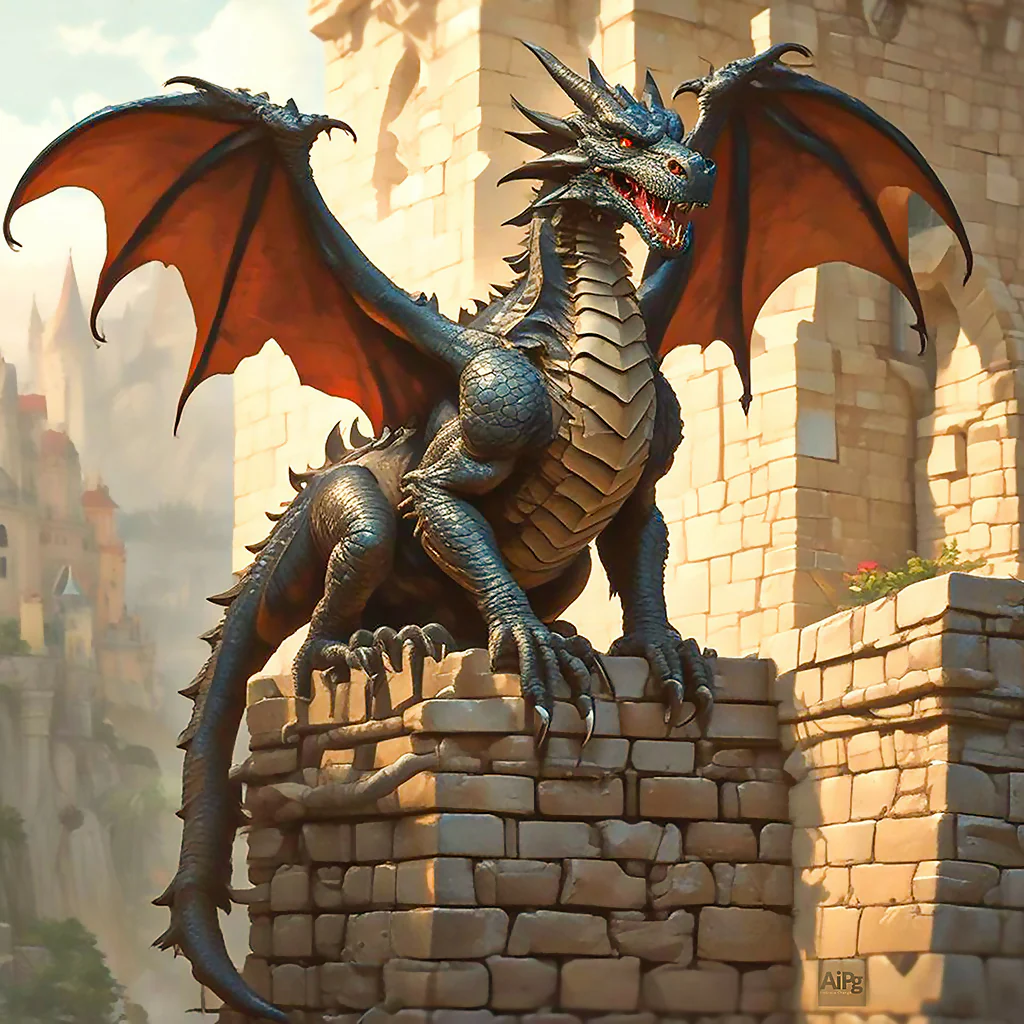 Dragon Resting. 2024 by AiPg