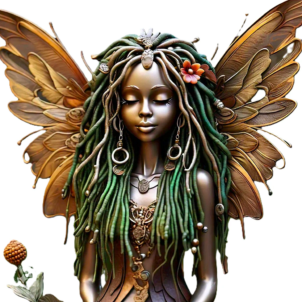 Dreadlock Fairy 420-B CANNABIS PNG 300DPI