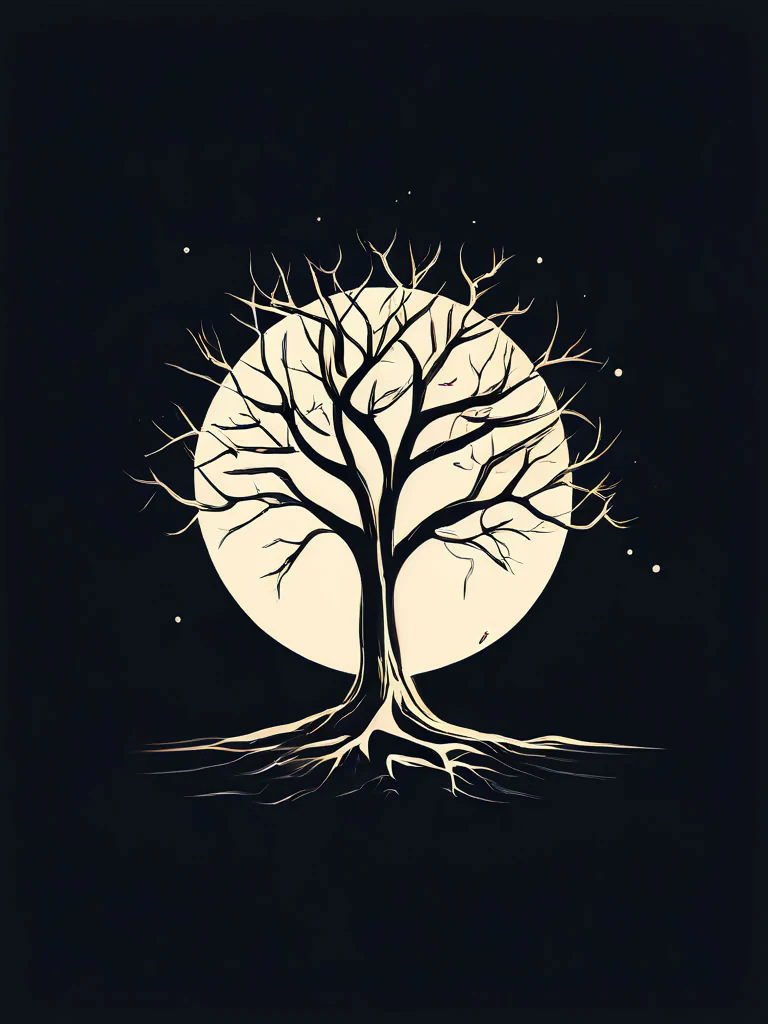 Dreamlike Riverbank: Tree and Portal - Image 2