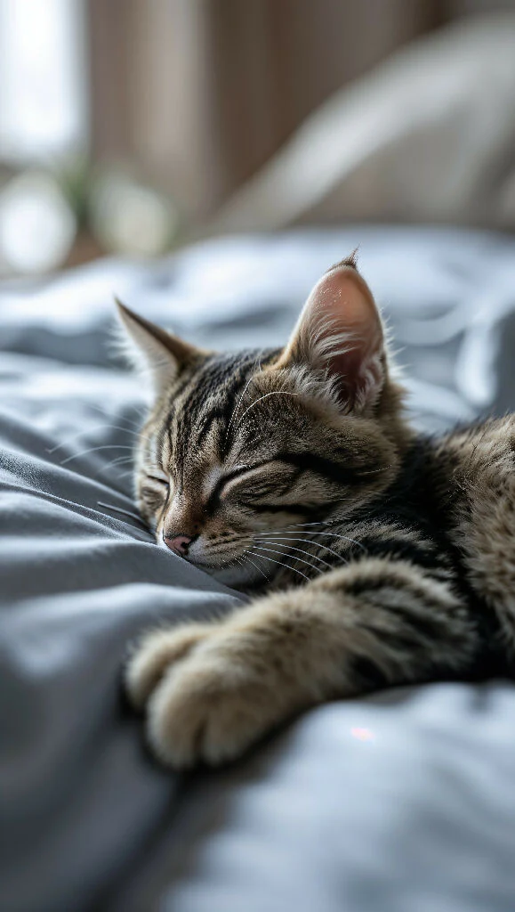 Dreamy Whiskers: The Sleeping Cat - Image 2