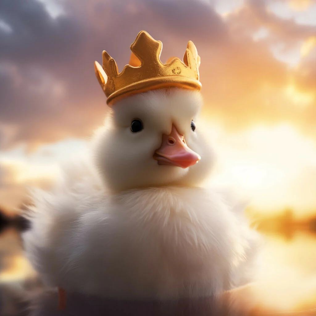 Duckling with Crown Portrait